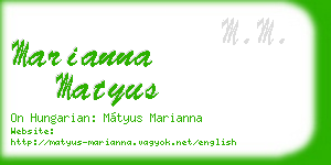 marianna matyus business card