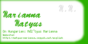 marianna matyus business card
